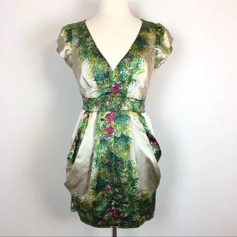 Nanette Lepore•Silk floral print mini dress• Size 2•MRP $240 Anthropologie